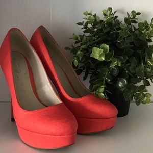 Aldo Women's Embossed Snake Print Platform Heels